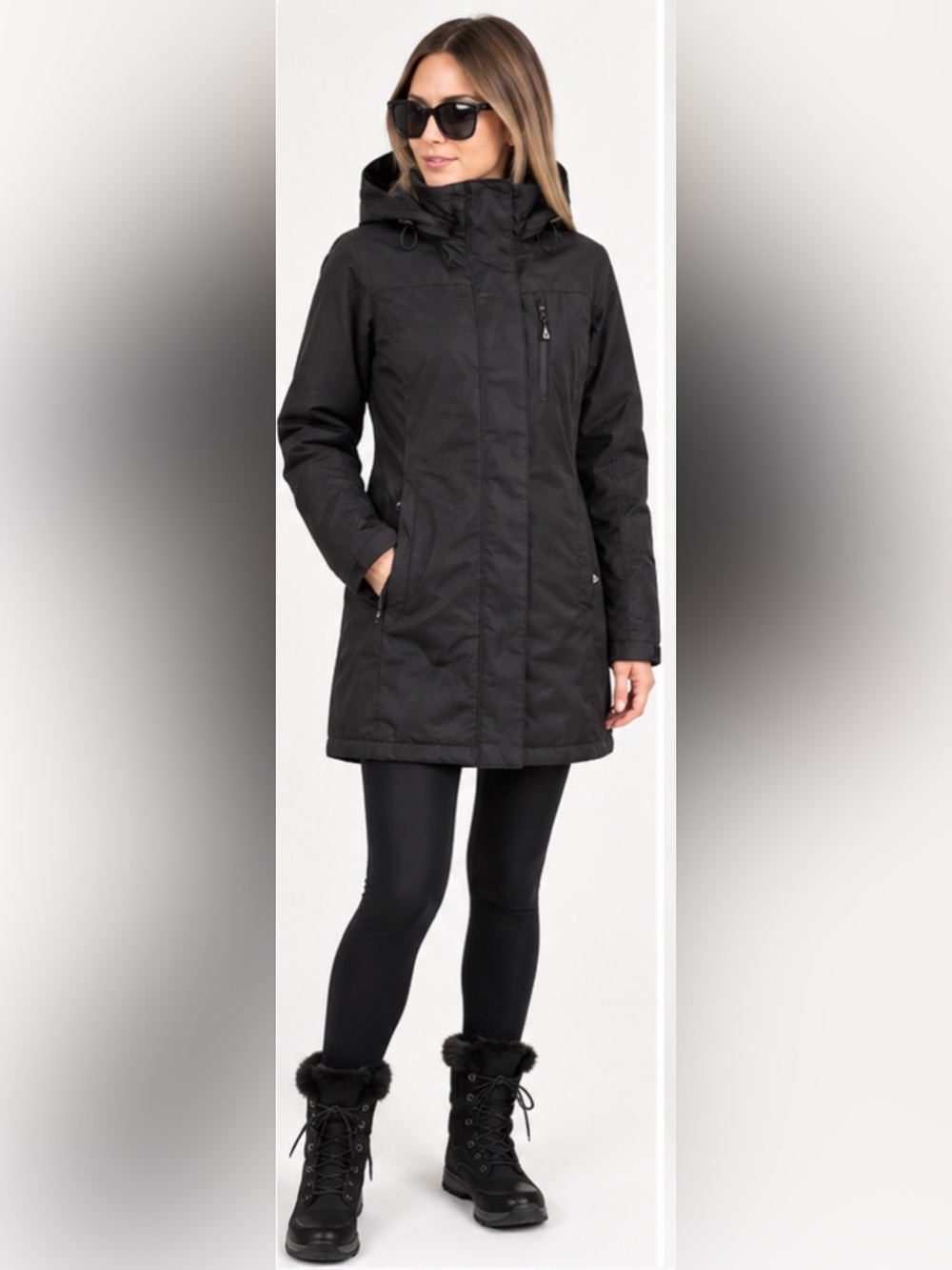 Avalanche Skiwear Women’s Small Black Insulated Hooded Winter Coat